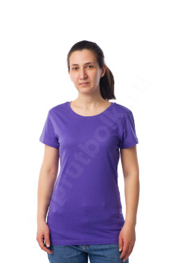 Сиреневая женская футболка